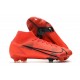 Zapatillas Nike Mercurial Superfly VIII Elite DF FG Rojo Negro