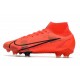 Zapatillas Nike Mercurial Superfly VIII Elite DF FG Rojo Negro