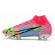 Nike Mercurial Superfly 8 Elite FG Bota Rosa Azul Verde