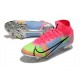 Nike Mercurial Superfly 8 Elite FG Bota Rosa Azul Verde