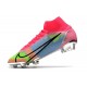 Nike Mercurial Superfly 8 Elite FG Bota Rosa Azul Verde