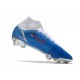 Zapatillas Nike Mercurial Superfly VIII Elite DF FG Azul Blanco Rojo