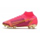 Nike Mercurial Superfly 8 Elite FG Bota Rojo Oro Negro