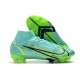 Zapatillas Nike Mercurial Superfly VIII Elite DF FG Turquesa Lima