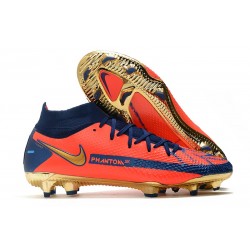 Botas Nike Phantom GT Elite DF FG Naranja Azul Oro