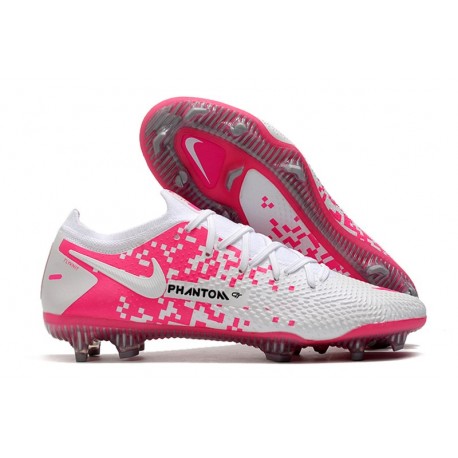 Zapatos Nike Phantom GT Elite FG Blanco Rosa