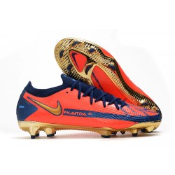 Zapatos Nike Phantom GT Elite FG Naranja Oro Azul