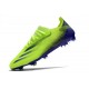 Bota de futbol adidas X Ghosted.1 FG Verde Tinta Energía