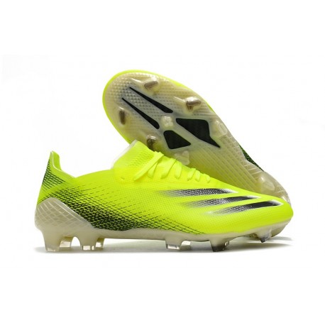 Bota de futbol adidas X Ghosted.1 FG Amarillo Solar Negro Azul Royal