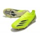 Bota de futbol adidas X Ghosted.1 FG Amarillo Solar Negro Azul Royal