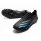 Bota de futbol adidas X Ghosted.1 FG Negro Cyan Gris