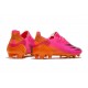 Bota de futbol adidas X Ghosted.1 FG Rosa Negro Naranja