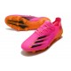 Bota de futbol adidas X Ghosted.1 FG Rosa Negro Naranja