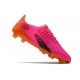 Bota de futbol adidas X Ghosted.1 FG Rosa Negro Naranja