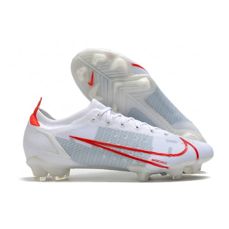 Zapatillas Nike Mercurial Vapor 14 Elite FG Blanco Rojo