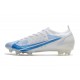 Zapatillas Nike Mercurial Vapor 14 Elite FG Blanco Azul