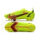 Zapatillas Nike Mercurial Vapor 14 Elite FG Volt Carmesí Negro