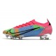 Zapatillas Nike Mercurial Vapor 14 Elite FG Azul Rosa Verde