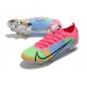 Zapatillas Nike Mercurial Vapor 14 Elite FG Azul Rosa Verde