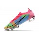 Zapatillas Nike Mercurial Vapor 14 Elite FG Azul Rosa Verde