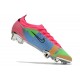 Zapatillas Nike Mercurial Vapor 14 Elite FG Azul Rosa Verde