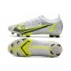 Nike Mercurial Vapor XIV Elite FG Blanco Negro Metálico Plateado