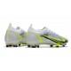 Nike Mercurial Vapor XIV Elite FG Blanco Negro Metálico Plateado