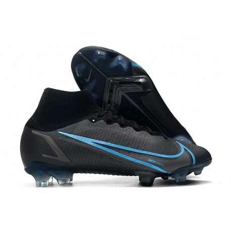 Zapatillas Nike Mercurial Superfly VIII Elite DF FG Negro Gris Hierro