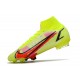 Zapatillas Nike Mercurial Superfly VIII Elite DF FG Volt Carmesí Negro