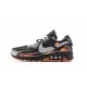 Zapatillas Off-white X Nike Air Max 90 Hombres Negro Blanco Rosa