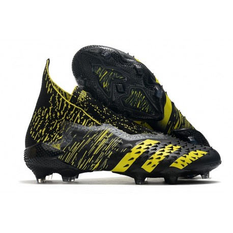 Zapatos adidas Predator Freak+ FG Negro Amarillo