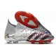 adidas Predator Freak.1 FG Argento Metallico Nero Core Scarlatto