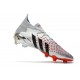 adidas Predator Freak.1 FG Argento Metallico Nero Core Scarlatto