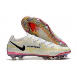 Nike Phantom GT II Elite FG Blanco Negro Carmesí Rosa