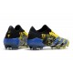 Botas de fútbol Predator Freak.1 Low FG X-Men Wolverine - Amarillo Fluor Plateado Metálico Negro