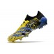 Botas de fútbol Predator Freak.1 Low FG X-Men Wolverine - Amarillo Fluor Plateado Metálico Negro