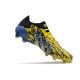 Botas de fútbol Predator Freak.1 Low FG X-Men Wolverine - Amarillo Fluor Plateado Metálico Negro