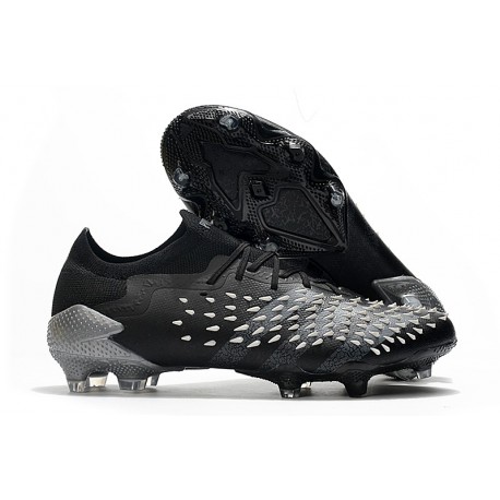 Botas de fútbol Predator Freak.1 Low FG Negro Gris Blanco