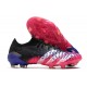 Botas de fútbol Predator Freak.1 Low FG Negro Blanco Rosa