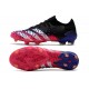 Botas de fútbol Predator Freak.1 Low FG Negro Blanco Rosa