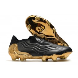 Zapatillas de Fútbol adidas Copa Sense+ FG Negro Blanco Dorado Metallic