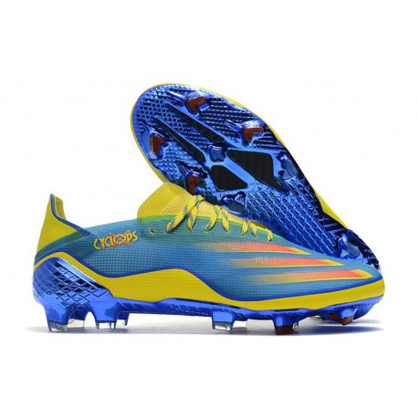 Bota de futbol adidas X Ghosted.1 FG X-Men Cyclops - Azul Rojo Amarillo Fluor