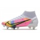 Nike Mercurial Superfly VIII Elite SG-PRO AC Blanco Platino Rosa