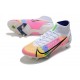 Nike Mercurial Superfly VIII Elite SG-PRO AC Blanco Platino Rosa