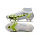 Nike Mercurial Superfly VIII Elite SG-PRO AC Blanco Negro Metálico Plateado