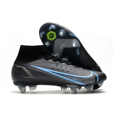 Nike Mercurial Superfly VIII Elite SG-PRO AC Negro Gris Hierro