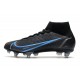 Nike Mercurial Superfly VIII Elite SG-PRO AC Negro Gris Hierro