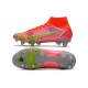 Nike Mercurial Superfly VIII Elite SG-PRO AC Carmesi Plateado Metalizado