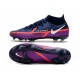 Nike Zapatillas Phantom GT2 Elite DF FG Azul Marino Blanco Morado