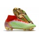 Zapatillas Nike Mercurial Superfly VIII Elite DF FG Verde Rojo Oro